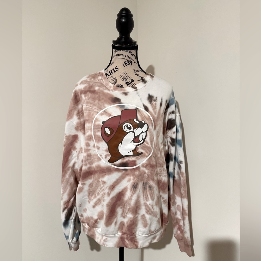 Buc-ee's Women's Tie Die Sweatshirt, Small